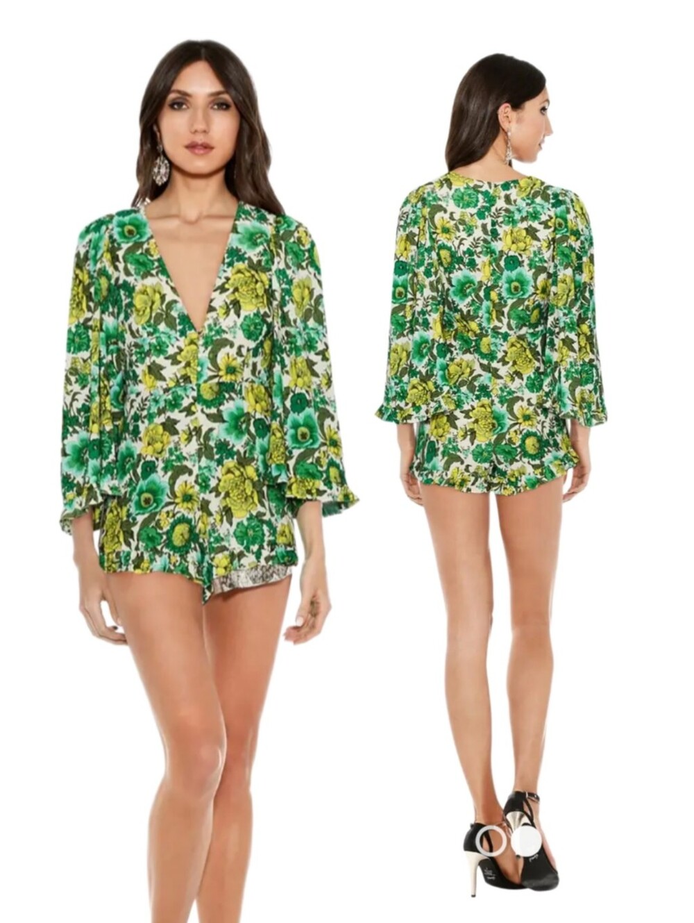 ALICE MCCALL J'adore Playsuit Floral Bell Sleeved Romper